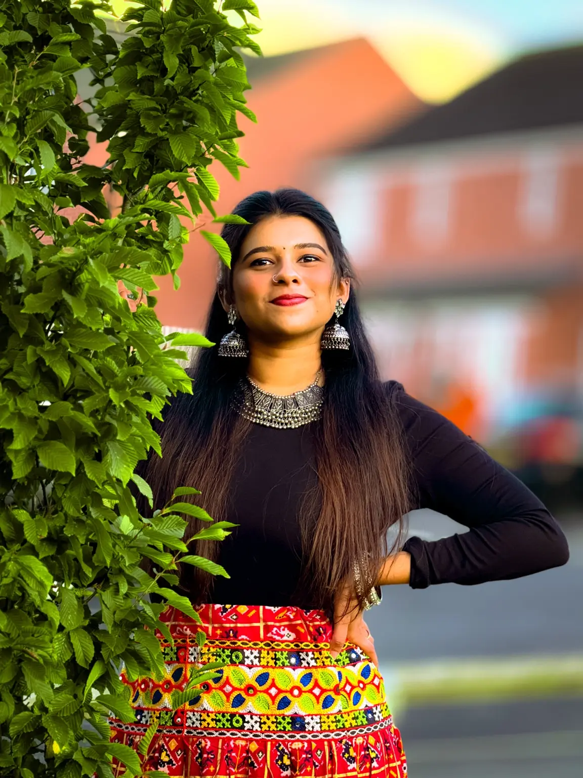 Colourful outdoor portrait photographed by Lucid Frames